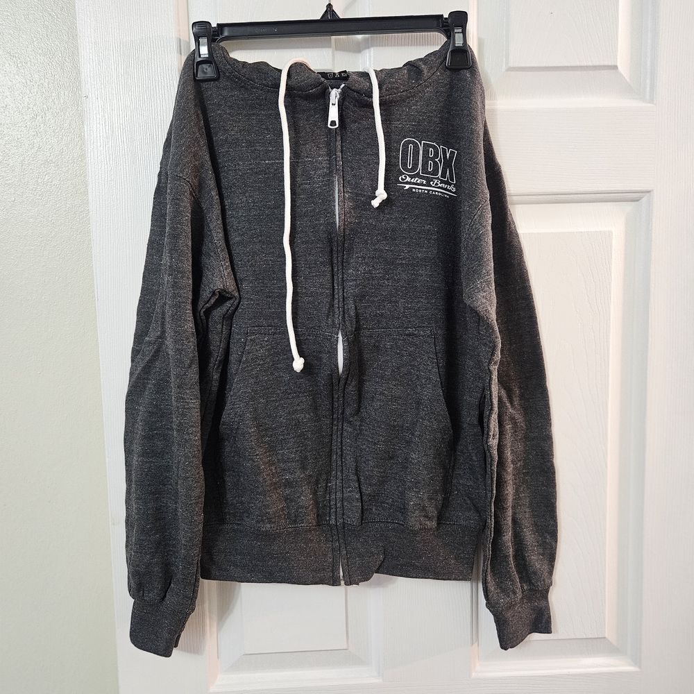 Women's Charcoal Zip-Up Hoodie